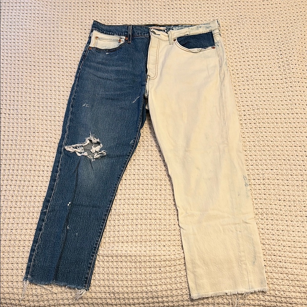 Two-Tone Denim Levi Jeans